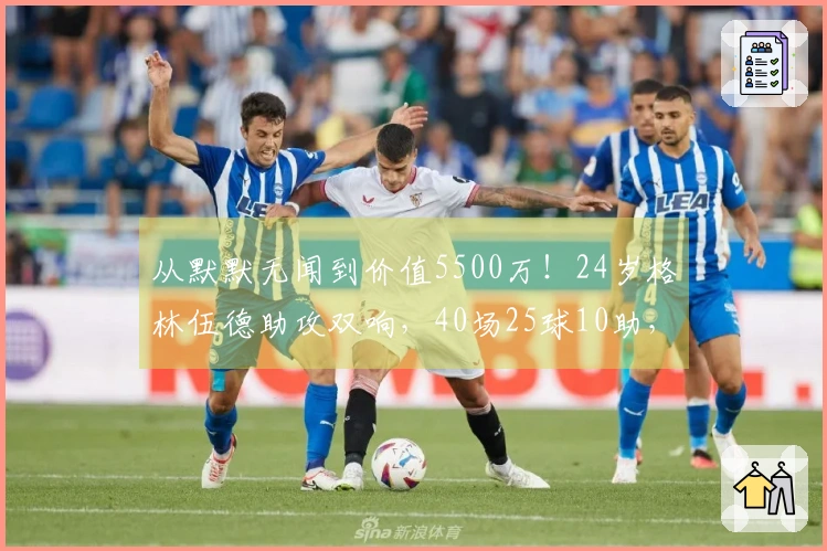 从默默无闻到价值5500万！24岁格林伍德助攻双响，40场25球10助，身价再创新高